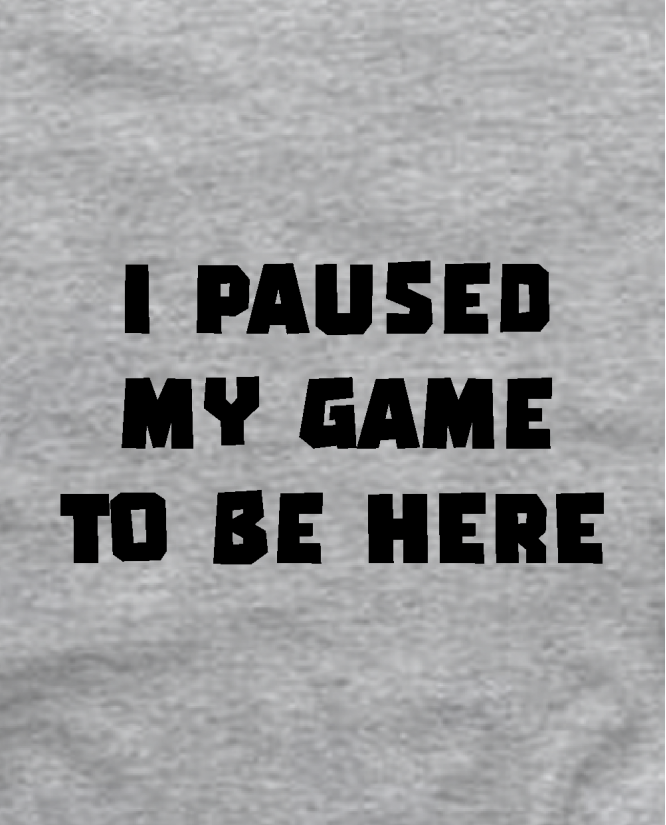 Marškinėliai I paused my game